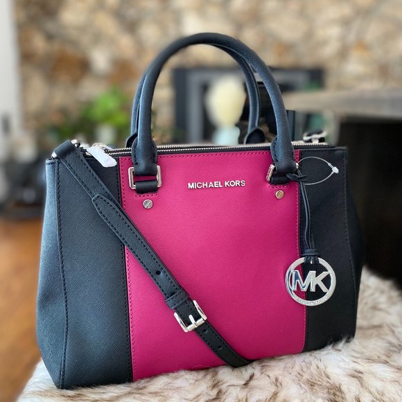 Michael Kors Handbags - NWT Michael Kors Sutton Medium Saffiano Leather Satchel Crossbody